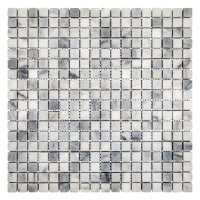 Мозаика из мрамора Матовая МКР-4СВ (15x15) White Mix