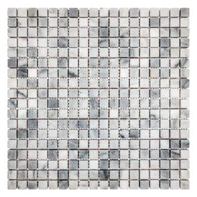 Мозаїка з мармуру Матова МКР-4СВ (15x15) White Mix