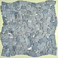 Мозаїка з мармуру Матова МКР-ХСВ (хаотична) Emperador Dark