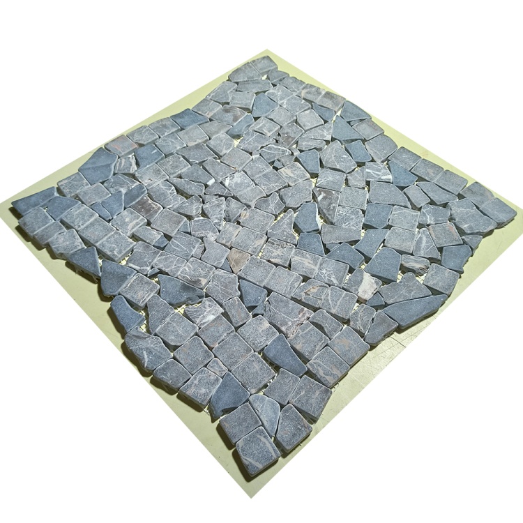 Мозаїка з мармуру Матова МКР-ХСВ (хаотична) Emperador Dark