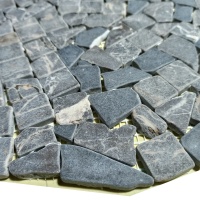 Мозаїка з мармуру Матова МКР-ХСВ (хаотична) Emperador Dark