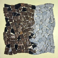 Мозаїка з мармуру Матова МКР-ХСВ (хаотична) Emperador Dark