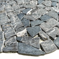 Мозаїка з мармуру Матова МКР-ХСВ (хаотична) Emperador Dark