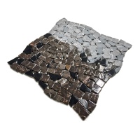 Мозаїка з мармуру Матова МКР-ХСВ (хаотична) Emperador Dark