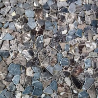 Мозаїка з мармуру Матова МКР-ХСВ (хаотична) Emperador Dark