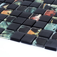 Мозаїка скляна Kotto Ceramica GMP 0825006 С2 print 44/black mat 300 x 300 х 8 ( 25 х 25 )