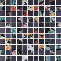 Мозаїка скляна Kotto Ceramica GMP 0825006 С2 print 44/black mat 300 x 300 х 8 ( 25 х 25 )