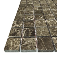 Мозаика из мрамора Полированная МКР-2П (23x23) Emperador Medium Мозаика из мрамора Полированная МКР-2П (23x23) Emperador Medium