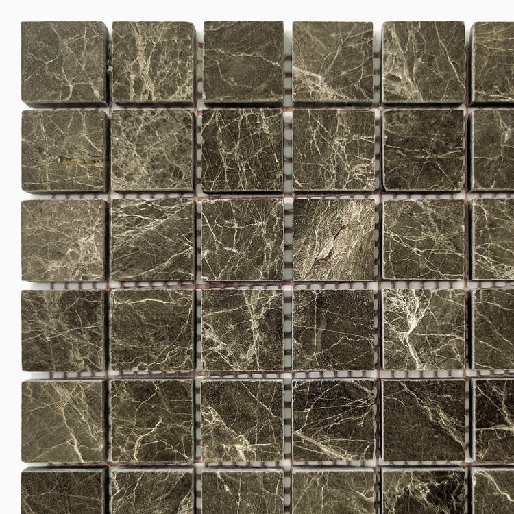 Мозаика из мрамора Полированная МКР-2П (23x23) Emperador Medium