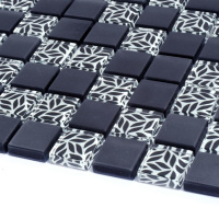 Мозаїка скляна Kotto Ceramica GMP 0825010 С2 print 10/black mat 300 x 300 х 8 ( 25 х 25 )
