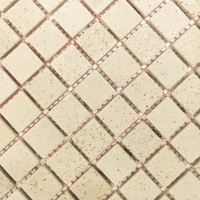 Мозаїка кам'яна KrimArt МКР-2СВ Пісковик Крем бежева 305x305x6 мм для фасаду колон спа забору та терраси