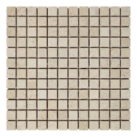 Мозаїка кам'яна KrimArt МКР-2СВ Пісковик Крем бежева 305x305x6 мм для фасаду колон спа забору та терраси