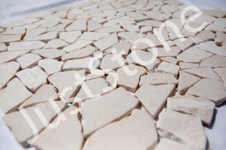 Мозаїка з мармуру Матова МКР-ХСВ (хаотична) Beige Mix