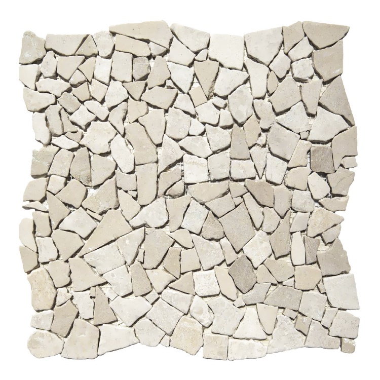 Мозаїка з мармуру Матова МКР-ХСВ (хаотична) Beige Mix