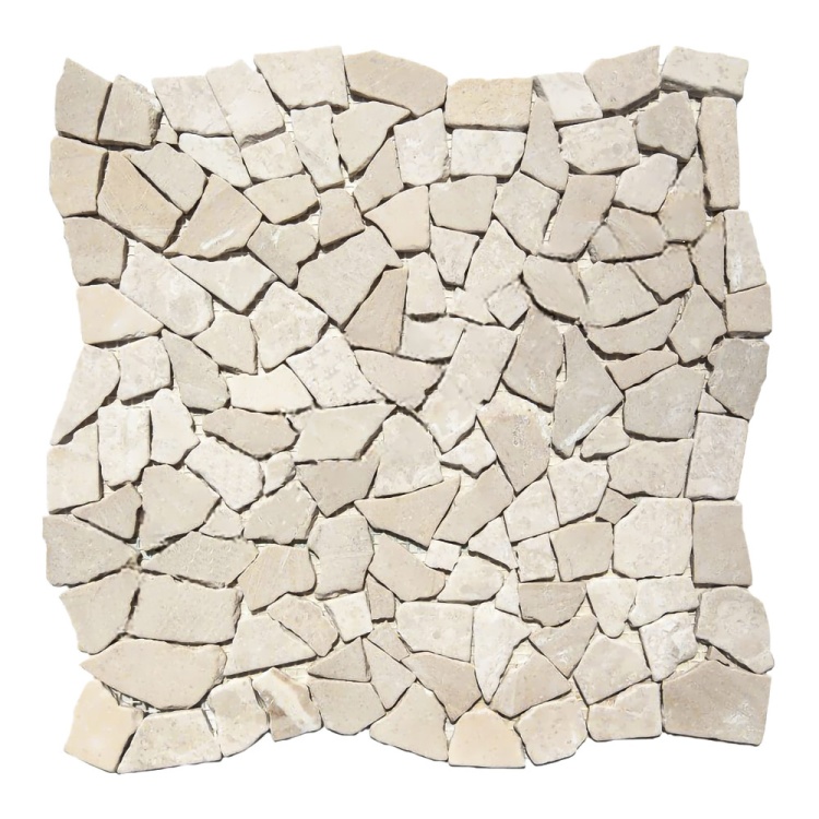 Мозаїка з мармуру Матова МКР-ХСВ (хаотична) Beige Mix