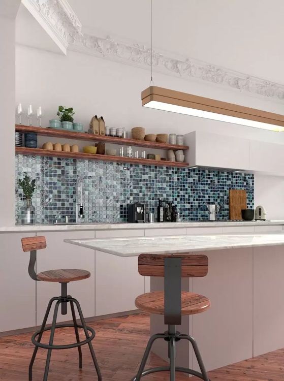 Мозаика 5604 NATURE ROYAL MALLA Vidrepur (38x38)