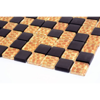 Мозаика стеклянная Kotto Ceramica GMP 0825015 С2 print 13/black mat   300 x 300 х 8   ( 25 х 25 )