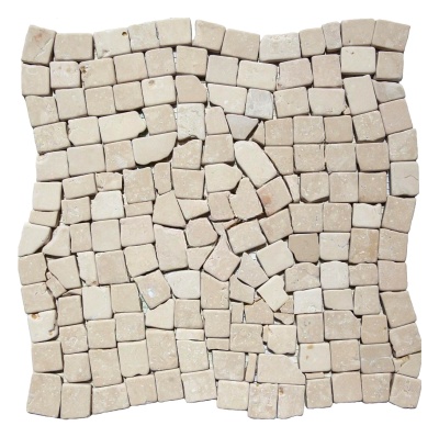 Мозаїка з мармуру Матова МКР-ХСВ (хаотична) 23x15 мм Beige Mix