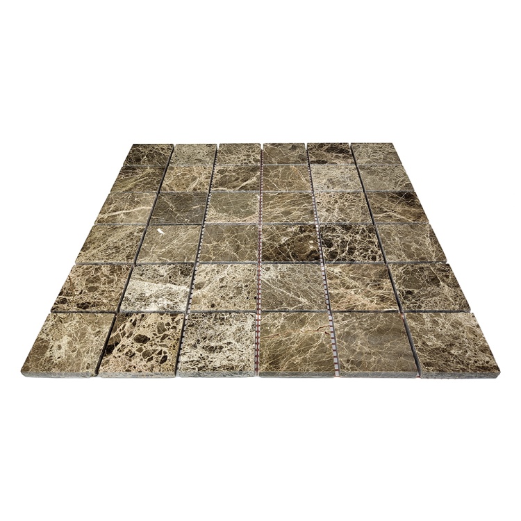 Мозаїка з мармуру Полірована МКР-3П (47x47) Emperador Medium