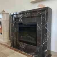 Портал для каміна Bravo Ліон Pietra Grey мармур сірий прямий