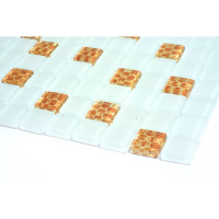 Мозаїка скляна Kotto Ceramica GMP 0825016 С2 print 13/white mat 300 x 300 х 8 ( 25 х 25 )