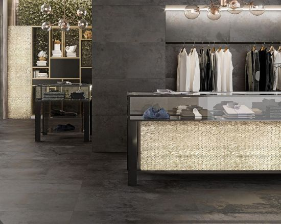 Мозаика Dune Halley Gold 28.4*30 золотая металлическая