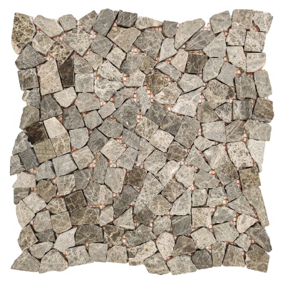 Мозаїка з мармуру Матова МКР-ХСВ (хаотична) Emperador Light