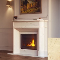 Портал для каміна Bravo Севілья Crema Marfil мармур бежевий прямий Портал для каміна Bravo Севілья Crema Marfil мармур бежевий прямий