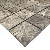 Мозаика из мрамора Матовая МКР-3СН (47x47) Emperador Medium