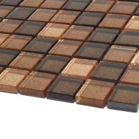 Мозаїка керамічна Kotto Ceramica GM 8007 C3 Brown Dark/Brown Gold/Brown Brocade 300 х 300 х 8 ( 25 х 25 )