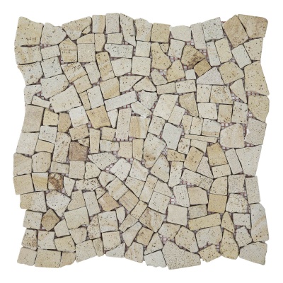 Мозаїка кам'яна KrimArt МКР-ХСВ Пісковик Голд бежева 305x305x6 мм для зони навколо води інтер'єру та фасаду