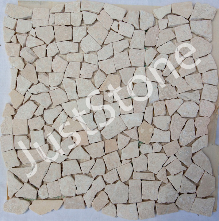 Мозаїка з мармуру Матова МКР-ХСВ (хаотична) Victoria Beige