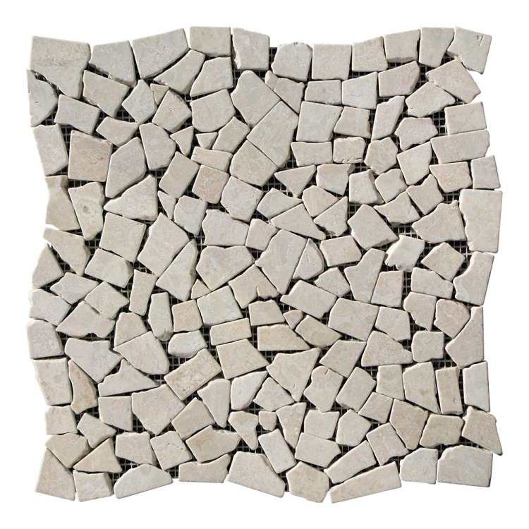 Мозаїка з мармуру Матова МКР-ХСВ (хаотична) Victoria Beige