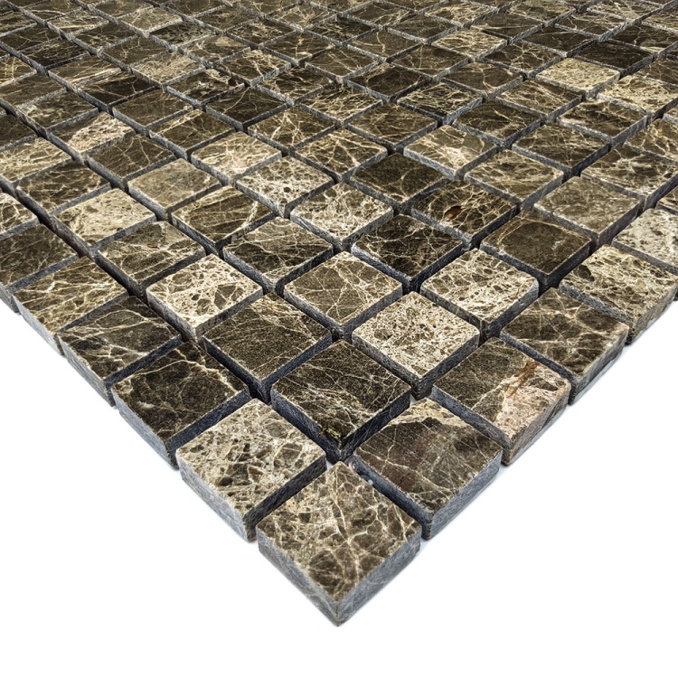 Мозаїка із мармуру Полірована МКР-4П (15x15) Emperador Medium