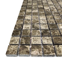 Мозаїка із мармуру Полірована МКР-4П (15x15) Emperador Medium Мозаїка із мармуру Полірована МКР-4П (15x15) Emperador Medium