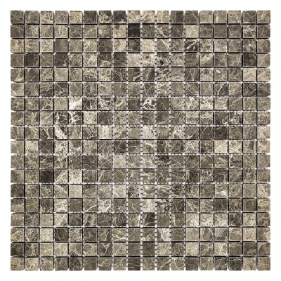 Мозаїка із мармуру Полірована МКР-4П (15x15) Emperador Medium