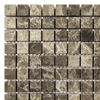 Мозаїка із мармуру Полірована МКР-4П (15x15) Emperador Medium Мозаїка із мармуру Полірована МКР-4П (15x15) Emperador Medium