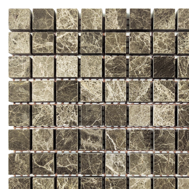 Мозаїка із мармуру Полірована МКР-4П (15x15) Emperador Medium