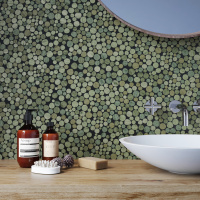 Мозаика из керамогранита Kotto Ceramica MI7 14300703C Terra Verde 300 x 300 х 10 (круг d 14-30)