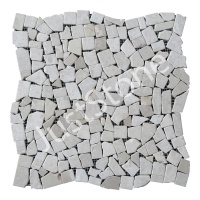 Мозаїка з мармуру Матова МКР-ХСВ (хаотична) 23x15 мм Victoria Beige