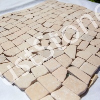 Мозаїка з мармуру Матова МКР-ХСВ (хаотична) 23x15 мм Victoria Beige