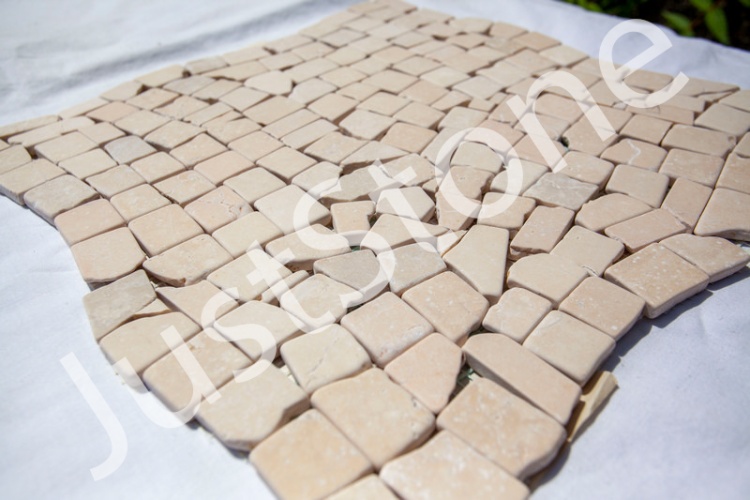 Мозаїка з мармуру Матова МКР-ХСВ (хаотична) 23x15 мм Victoria Beige