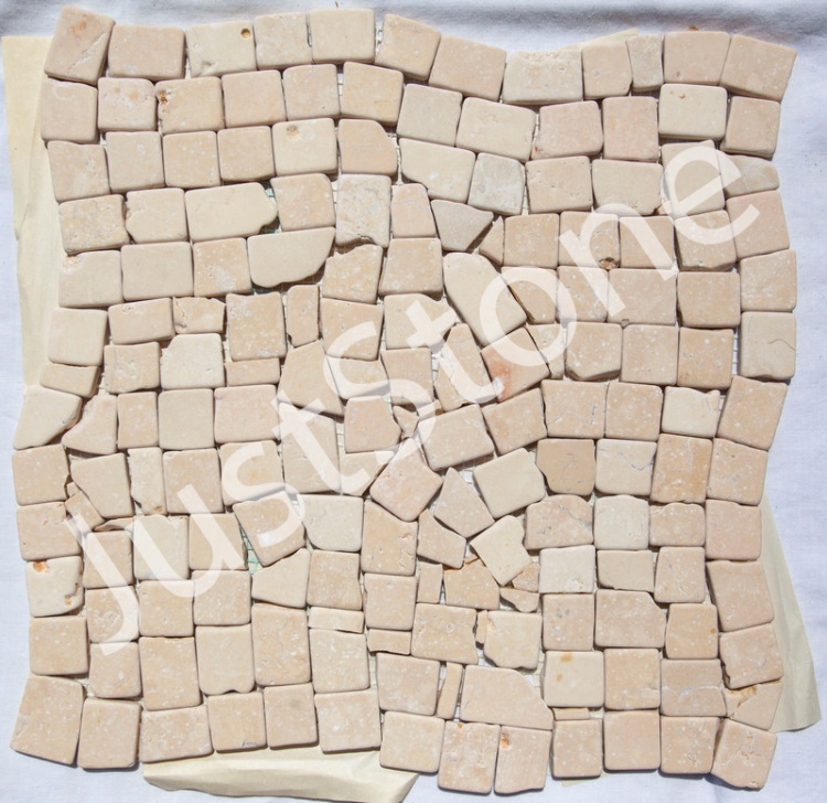 Мозаїка з мармуру Матова МКР-ХСВ (хаотична) 23x15 мм Victoria Beige