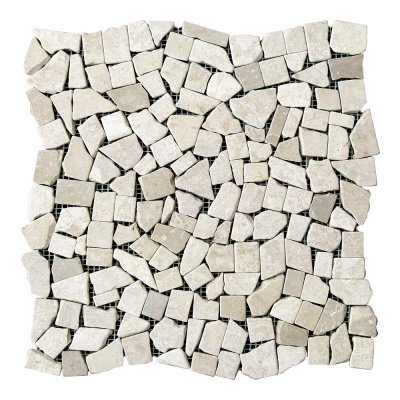 Мозаїка з мармуру Матова МКР-ХСВ (хаотична) 23x15 мм Victoria Beige