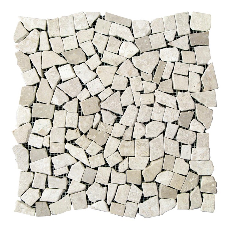 Мозаїка з мармуру Матова МКР-ХСВ (хаотична) 23x15 мм Victoria Beige