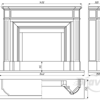 Портал для каміна Bravo Севілья Daino Reale мармур бежевий прямий Портал для каміна Bravo Севілья Daino Reale мармур бежевий прямий