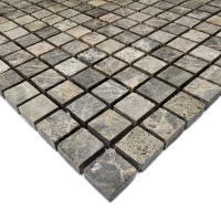 Мозаика из мрамора Матовая МКР-4СН (15x15) Emperador Medium