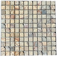 Мозаїка з мармуру Матова МКР-2СВА (23x23) Bidasar Brown