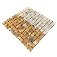 Мозаїка з мармуру Матова МКР-2СВА (23x23) Bidasar Brown