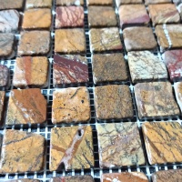 Мозаїка з мармуру Матова МКР-2СВА (23x23) Bidasar Brown